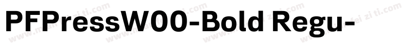 PFPressW00-Bold Regu字体转换